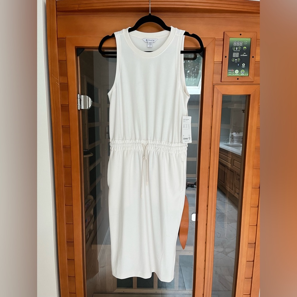 Athleta White Sleeveless Dress